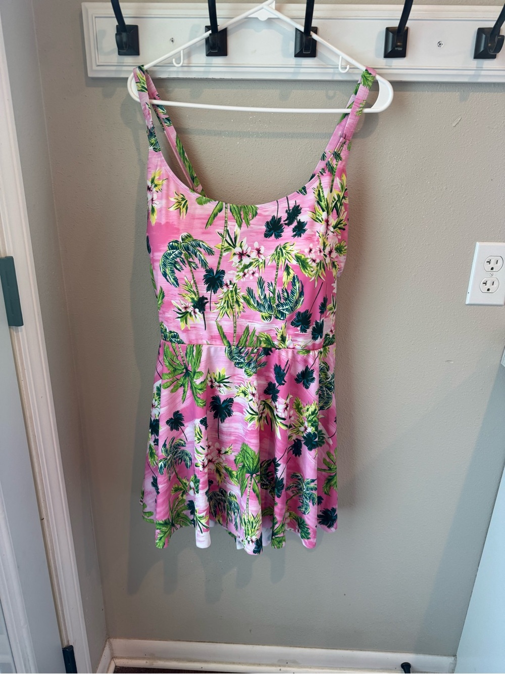 Torrid Pink Floral One-Piece Swim Dress - Picture 2 of 9